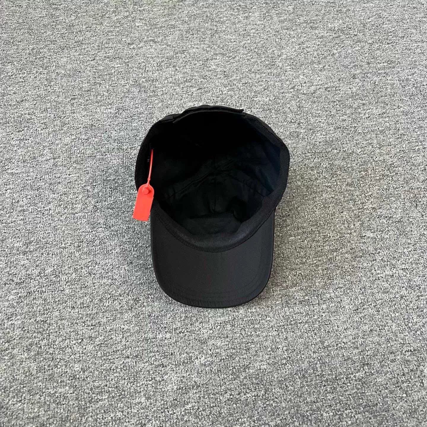 Prada Prada Black Triangle Logo Nylon Baseball Cap M Size ONE SIZE - 4 Thumbnail