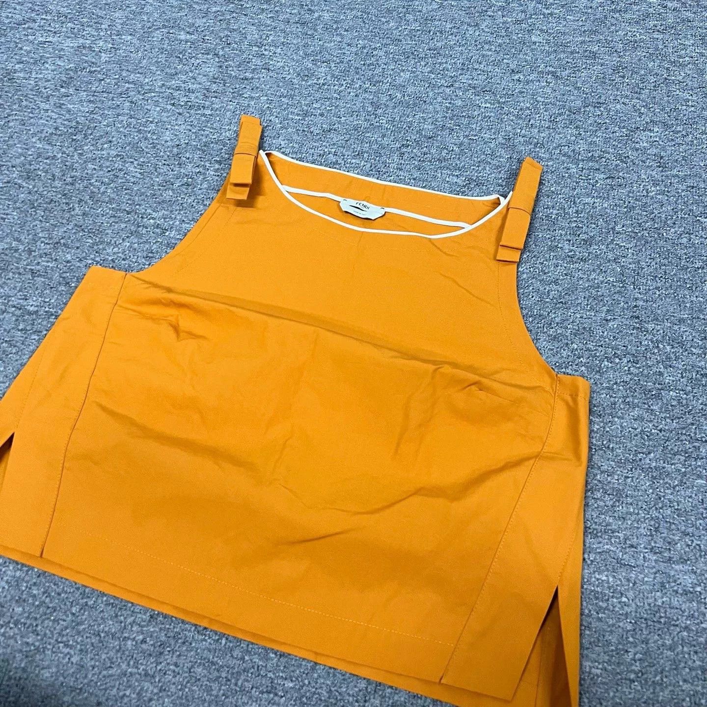 Fendi Fendi Ginger Yellow Bow Utility Vest Size M / US 6-8 / IT 42-44 - 2 Thumbnail