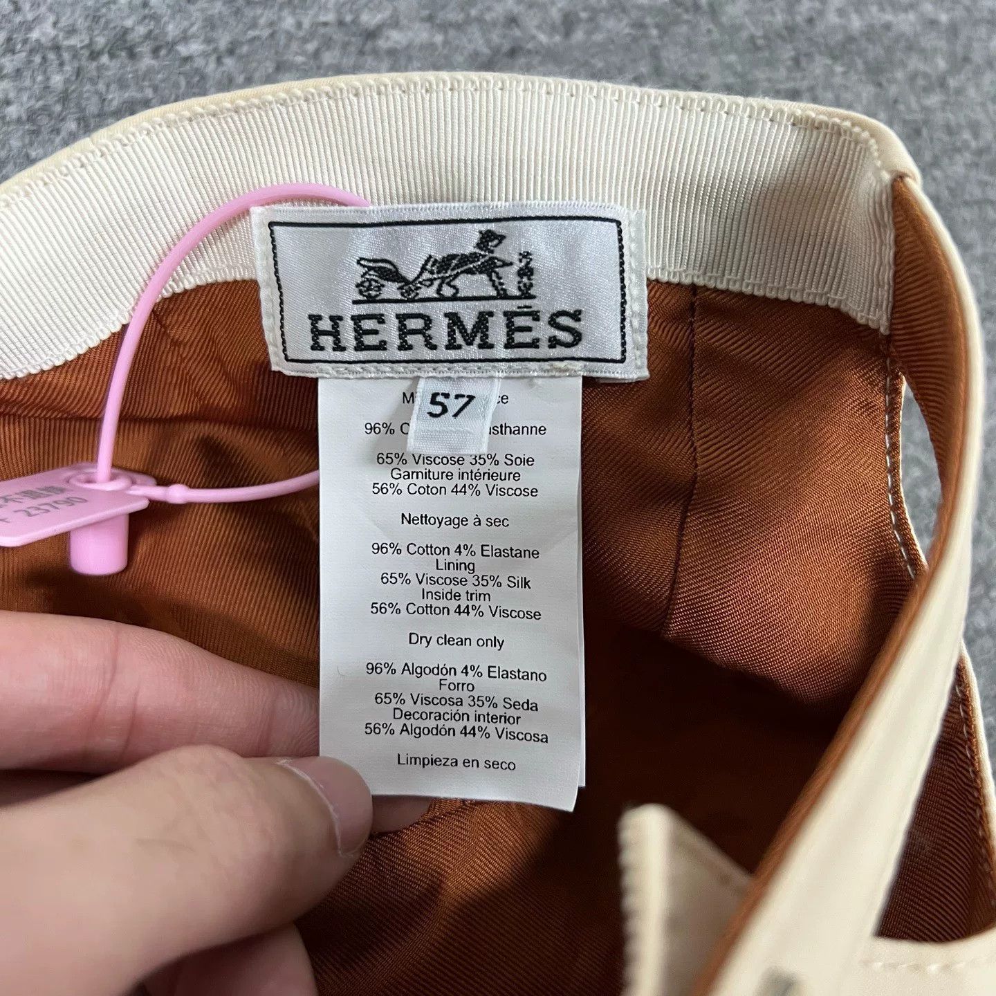 Hermes Hermes Women's Cotton Twill Baseball Cap Size ONE SIZE - 6 Thumbnail