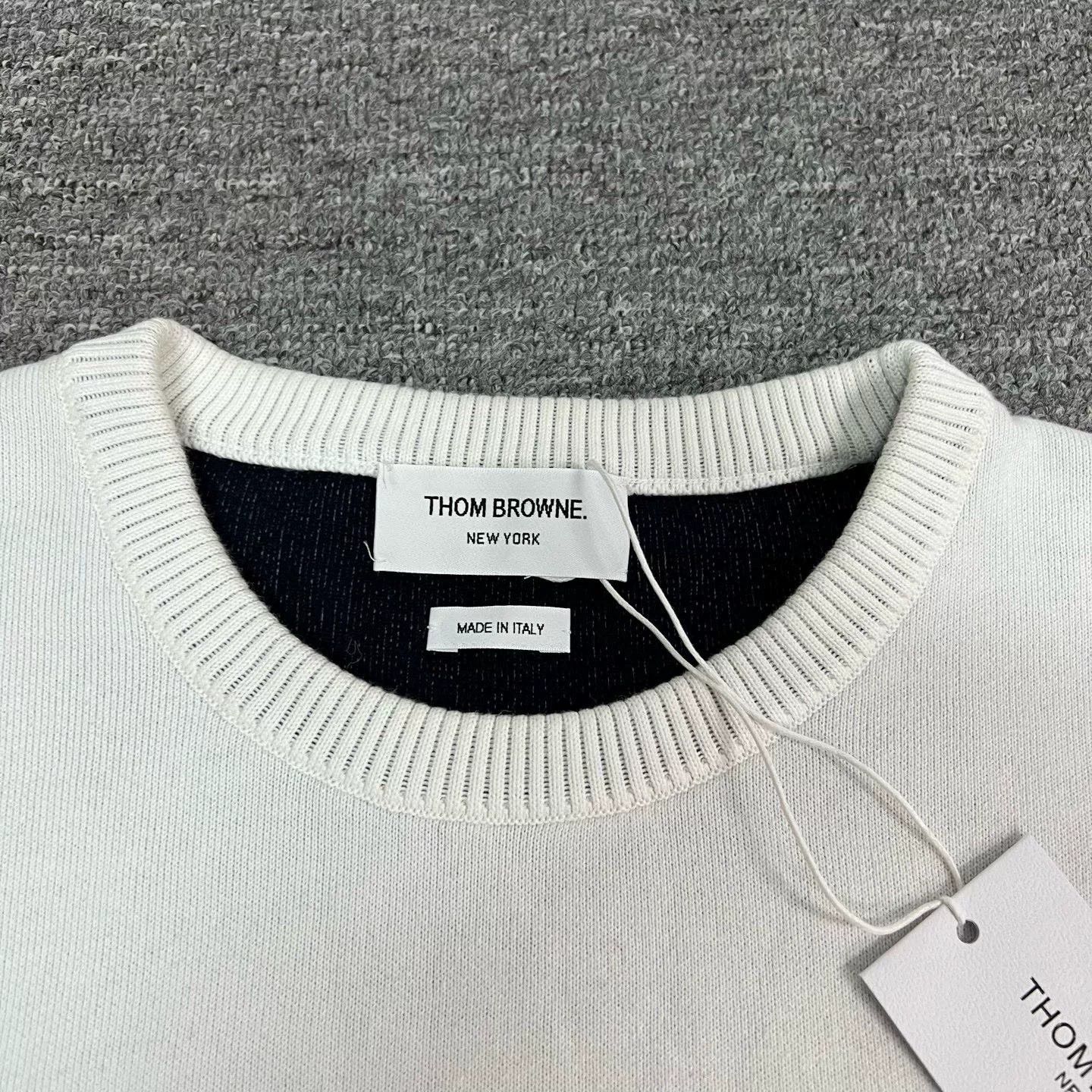 Thom Browne Thom Browne 4-Stripe Kite Jacquard White Knit Sweater Size US XXL / EU 58 / 5 - 6 Thumbnail