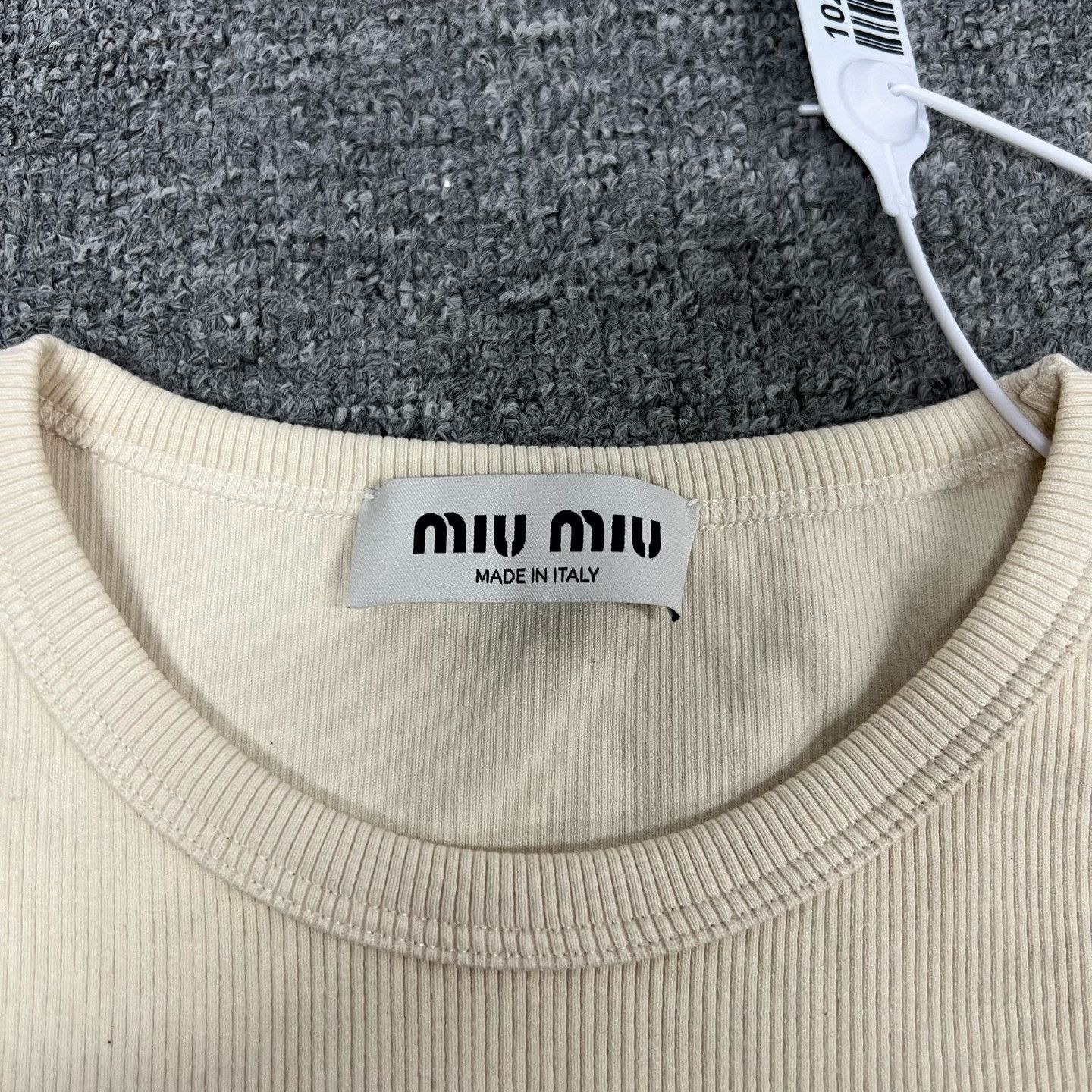 Miu Miu Miu Miu Rhinestone Letter Logo Tank Top Size XS / US 0-2 / IT 36-38 - 5 Thumbnail