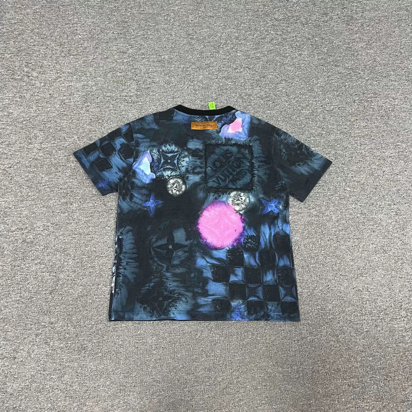 Louis Vuitton Louis Vuitton Blue Digital Tie-Dye T-Shirt Size US M / EU 48-50 / 2 - 7 Thumbnail