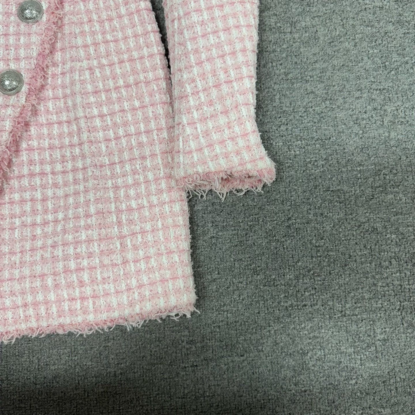 Balmain Balmain Pink Tweed Blazer Dress Size S / US 4 / IT 40 - 4 Thumbnail