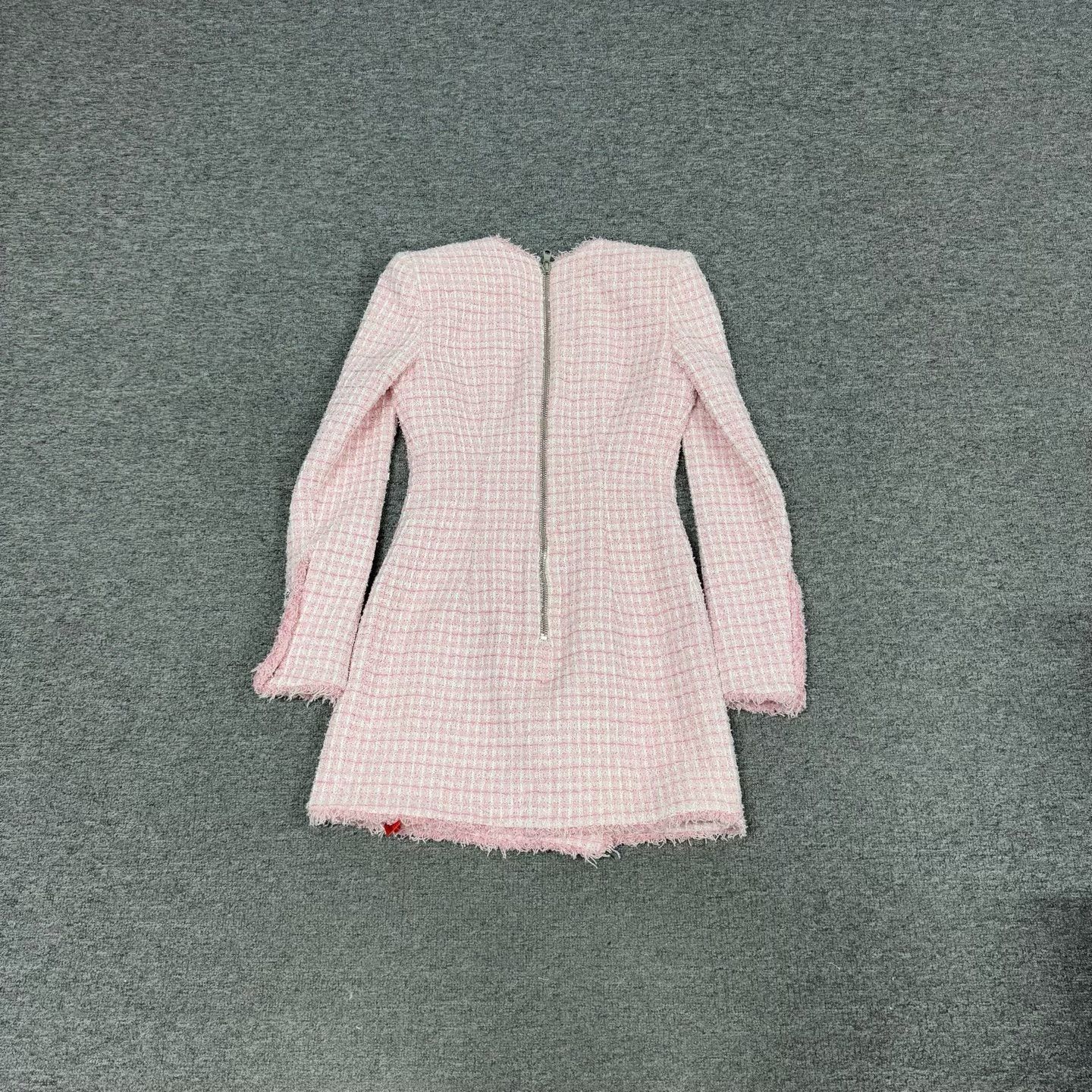 Balmain Balmain Pink Tweed Blazer Dress Size S / US 4 / IT 40 - 3 Thumbnail