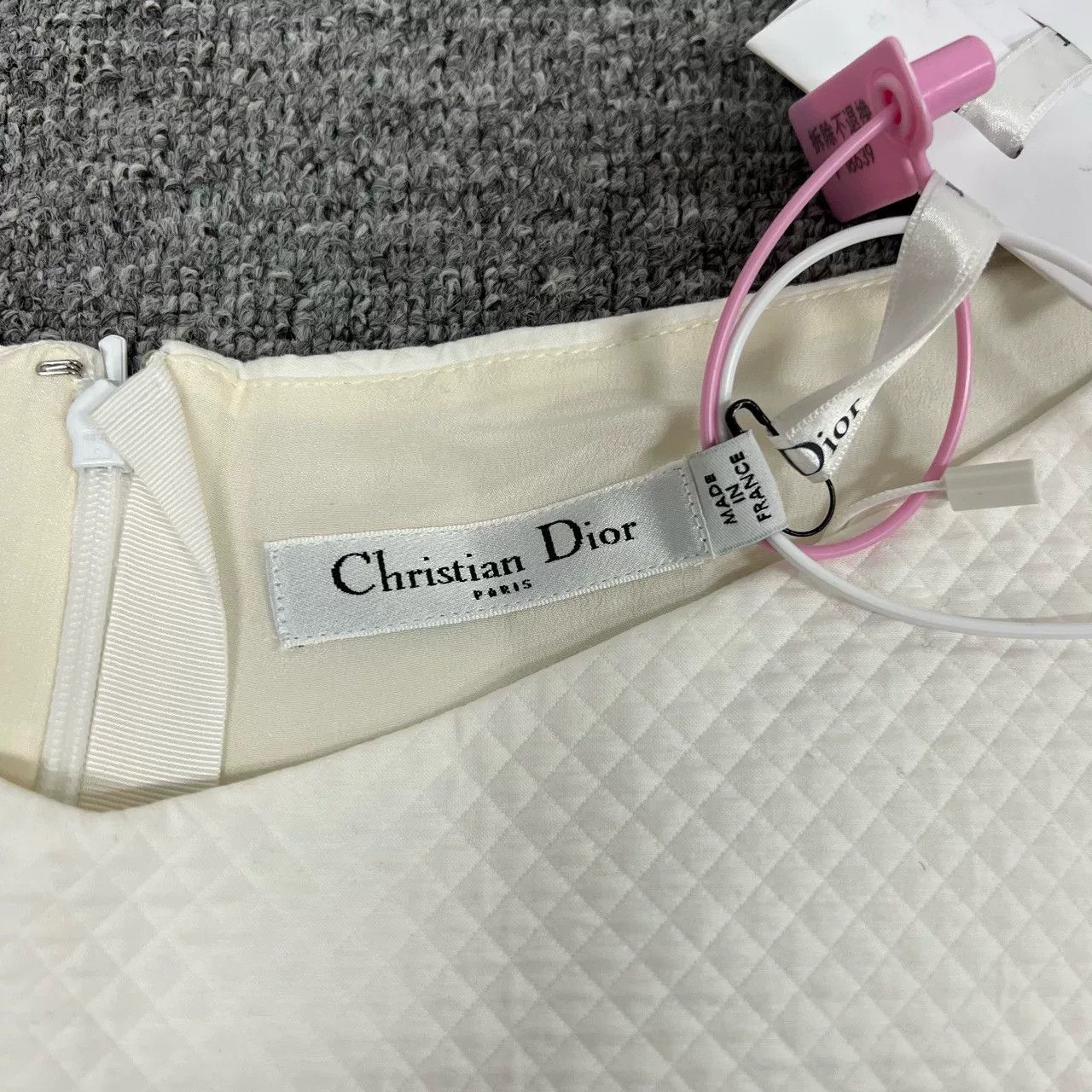 Dior Dior White Sleeveless Fitted Dress Size XS / US 0-2 / IT 36-38 - 7 Thumbnail