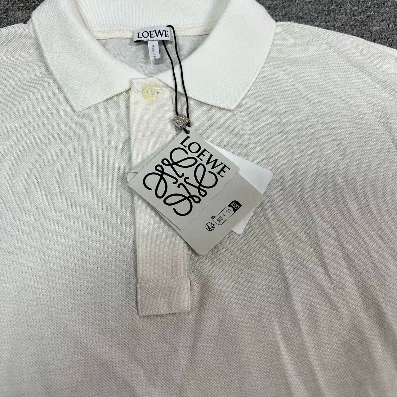 Loewe Loewe Cropped Logo Short Sleeve Polo Size S / US 4 / IT 40 - 5 Thumbnail