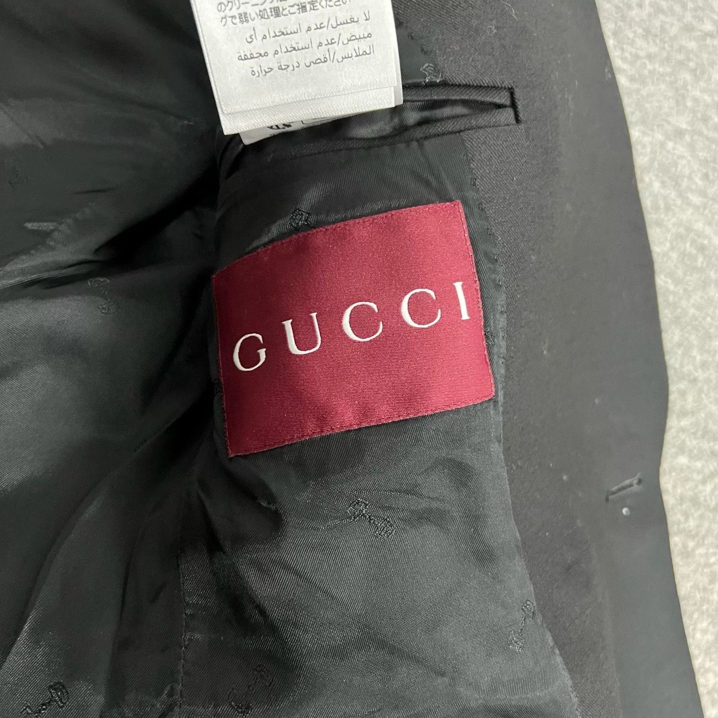 Gucci Gucci SS24 Red Label Black Silk Wool Blazer Size S / US 4 / IT 40 - 8 Thumbnail