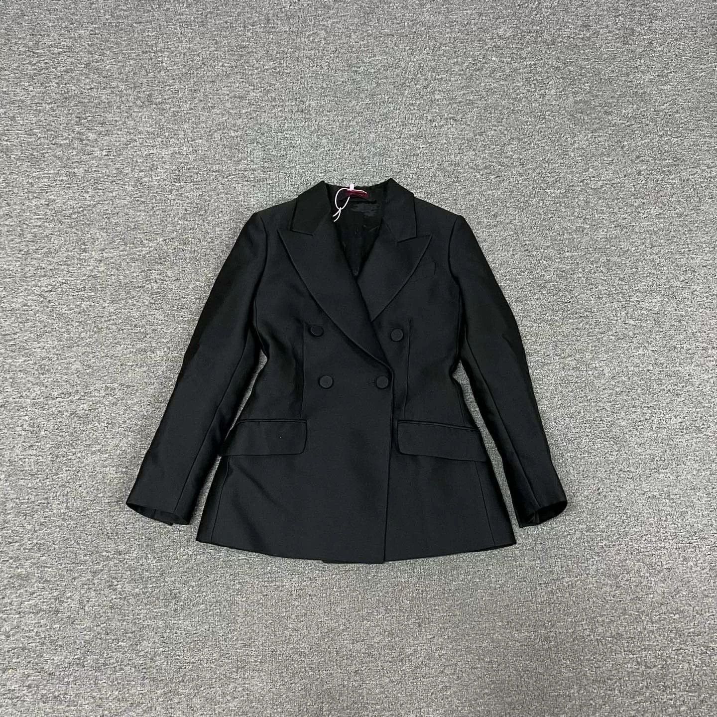 Gucci Gucci SS24 Red Label Black Silk Wool Blazer Size S / US 4 / IT 40 - 2 Thumbnail