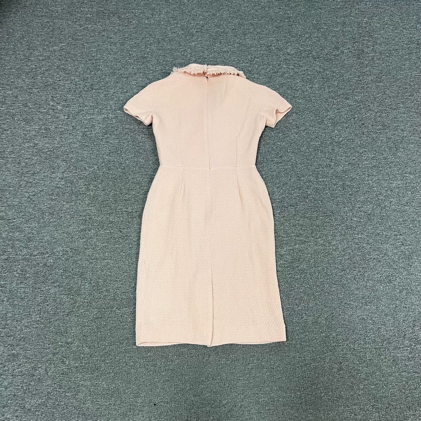 Dior Dior Runway Pink Fringe Silk Wool Dress Size XS / US 0-2 / IT 36-38 - 3 Thumbnail
