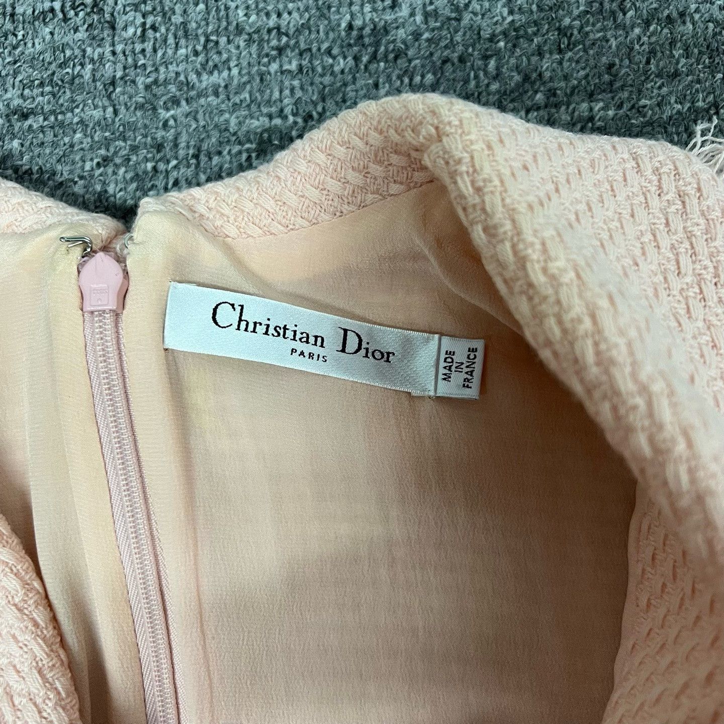 Dior Dior Runway Pink Fringe Silk Wool Dress Size XS / US 0-2 / IT 36-38 - 5 Thumbnail