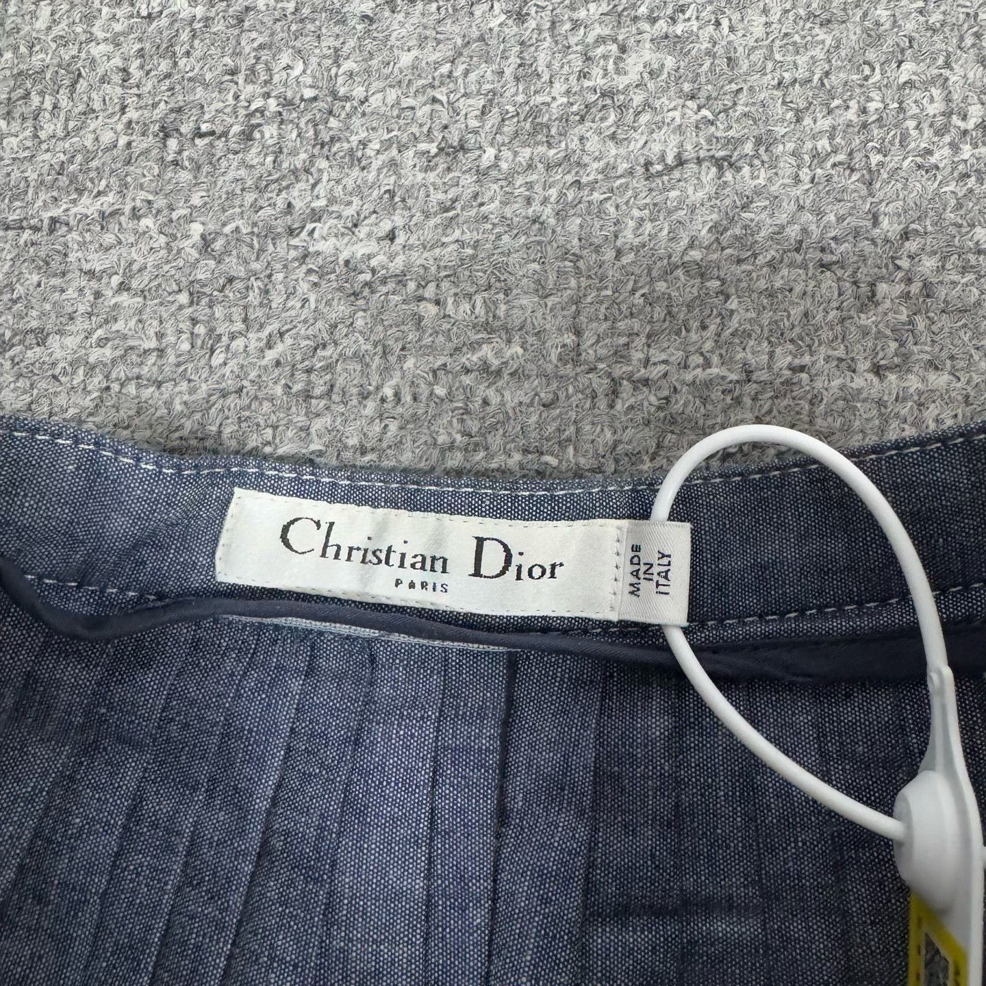 Dior Dior Blue Denim Pleated Skirt Size 34" / US 12 / IT 48 - 4 Thumbnail