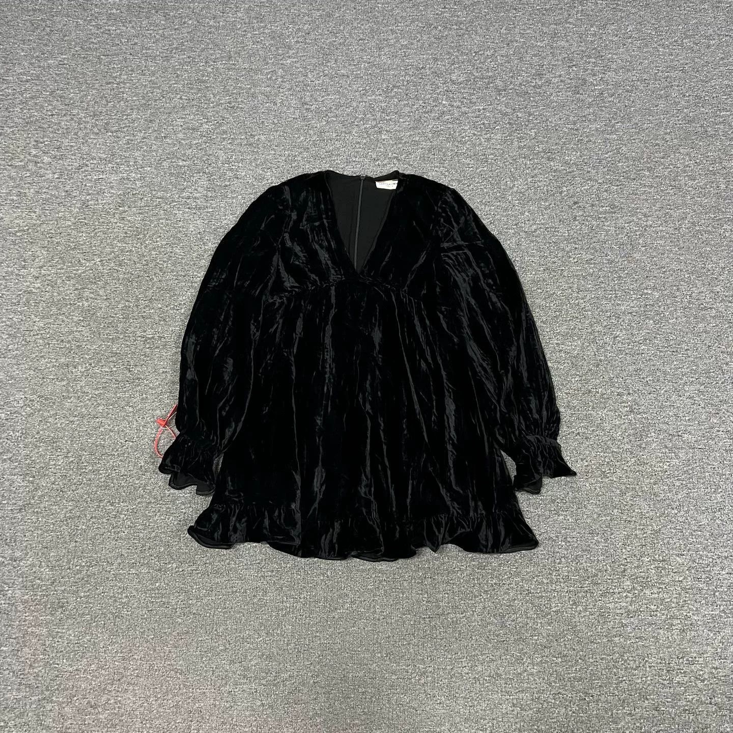 Yves Saint Laurent Saint Laurent Black Velvet Dress F36 Size XS / US 0-2 / IT 36-38 - 3 Thumbnail