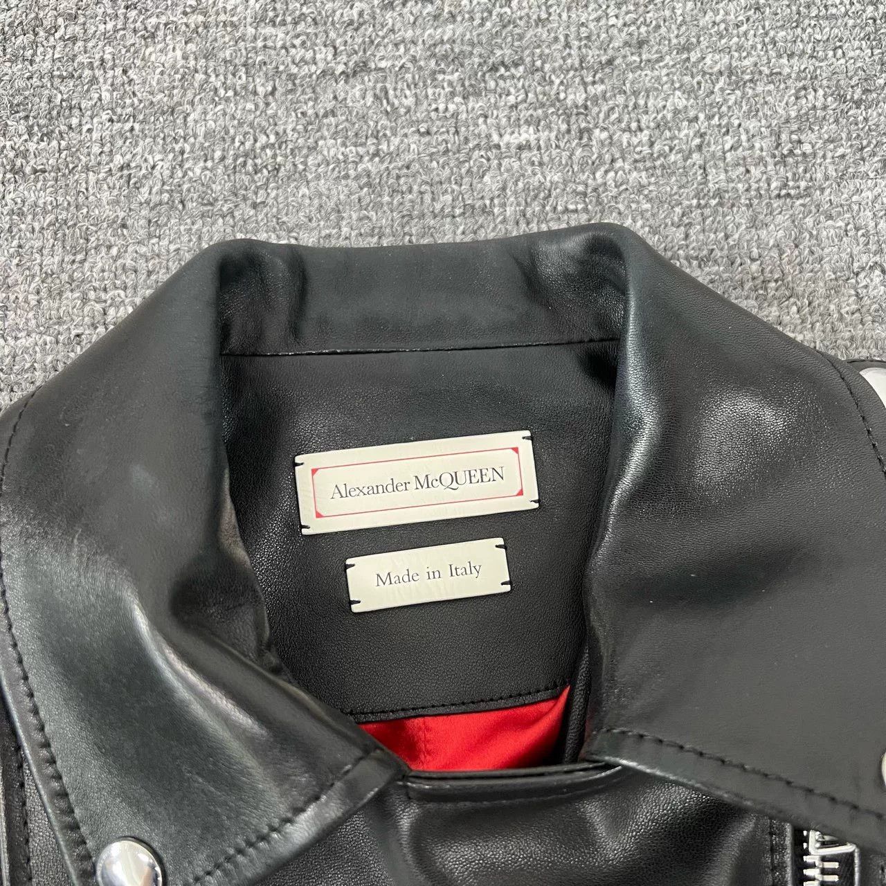 Alexander McQueen Alexander McQueen Short Biker Leather Jacket 38 Size S / US 4 / IT 40 - 4 Thumbnail