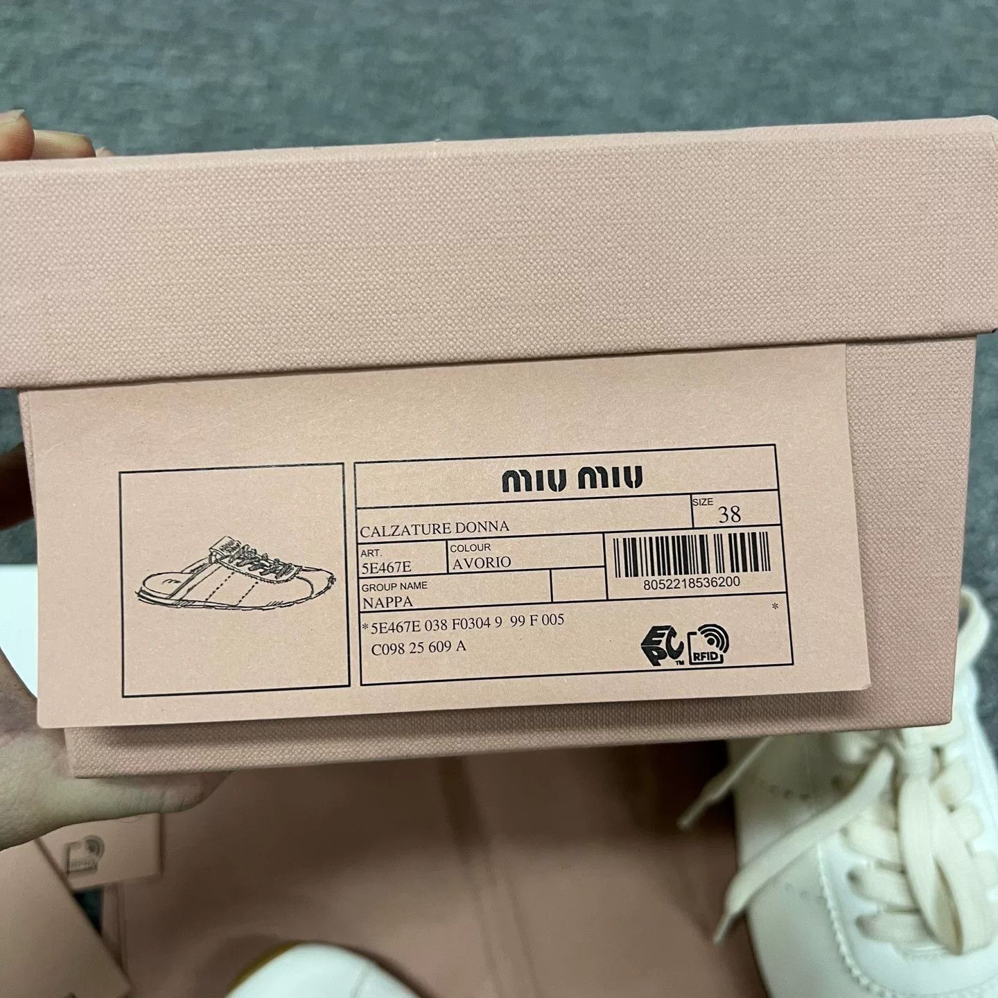 Miu Miu MiuMiu Plume White Mule Training Shoes Size US 7 / IT 37 - 8 Thumbnail