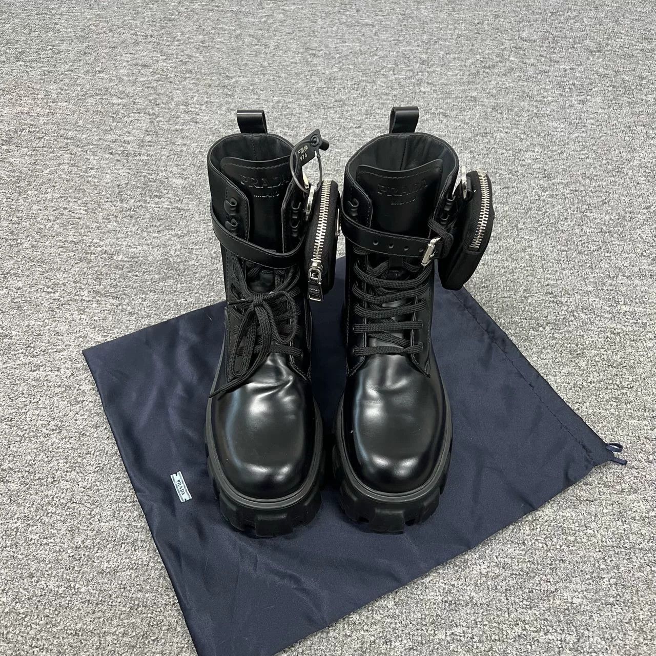 Prada PRADA Monolith Functional Martens Boots 37 Size US 6 / IT 36 - 3 Thumbnail