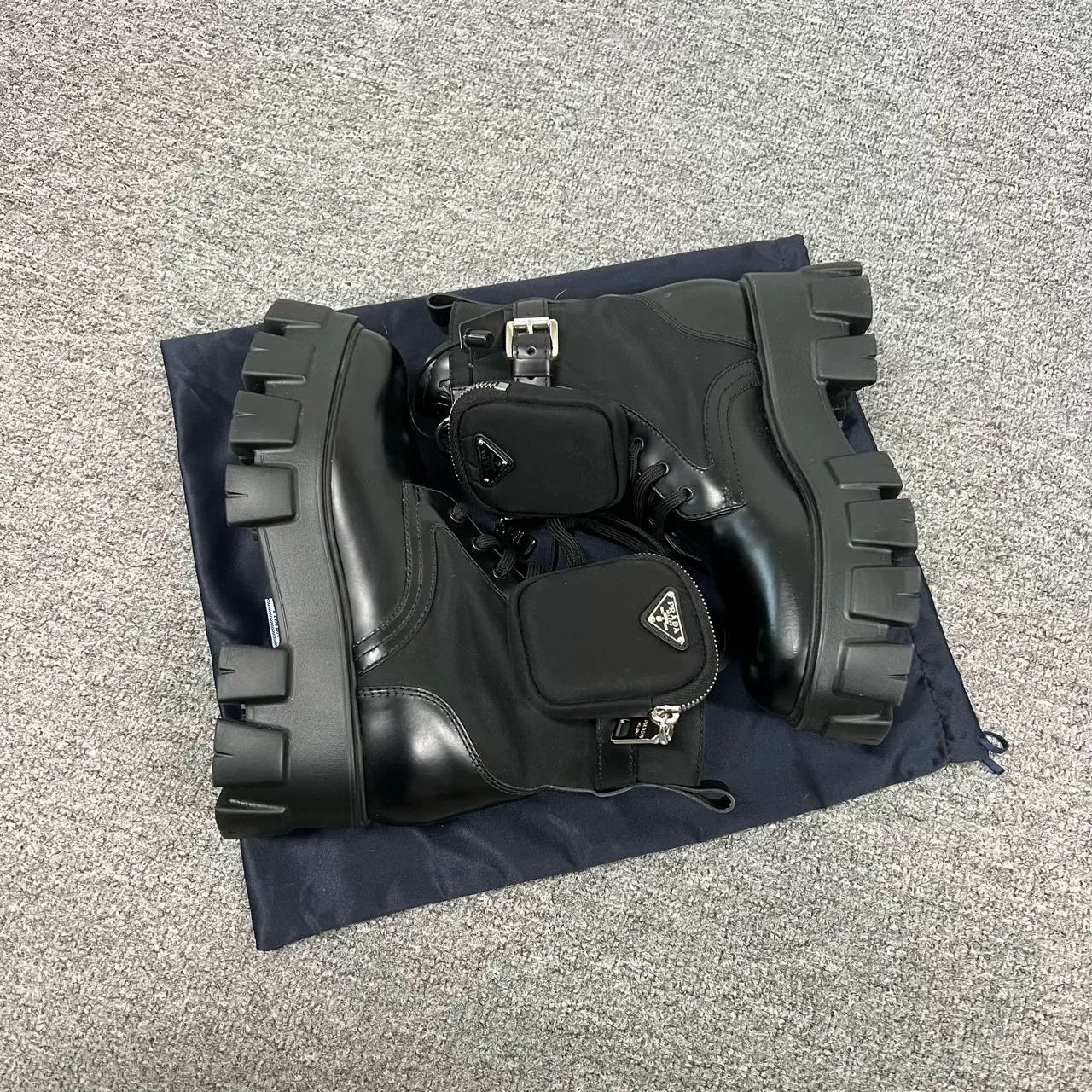 Prada PRADA Monolith Functional Martens Boots 37 Size US 6 / IT 36 - 6 Thumbnail