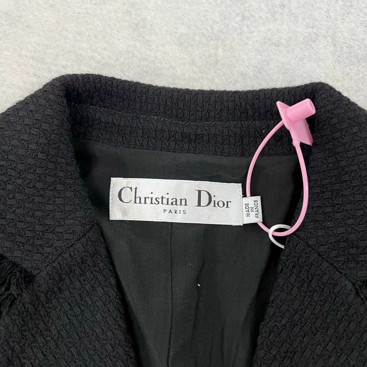 Dior Dior Black Tweed Wool Waistcoat Coat Size S / US 4 / IT 40 - 4 Thumbnail