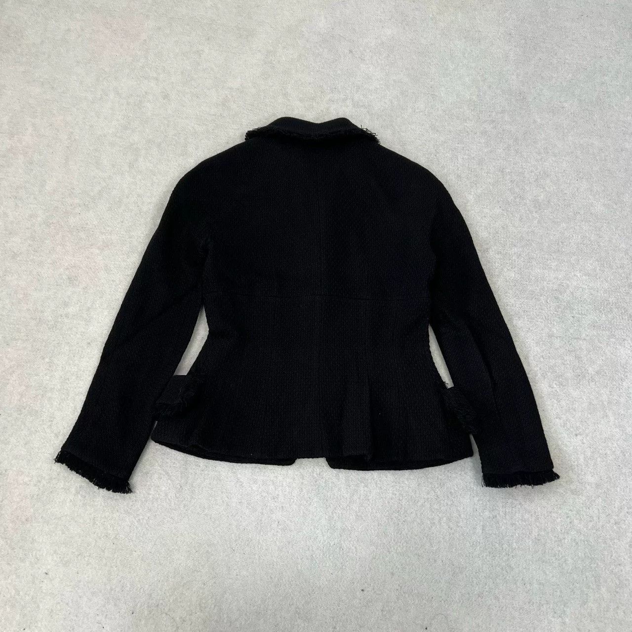 Dior Dior Black Tweed Wool Waistcoat Coat Size S / US 4 / IT 40 - 2 Thumbnail
