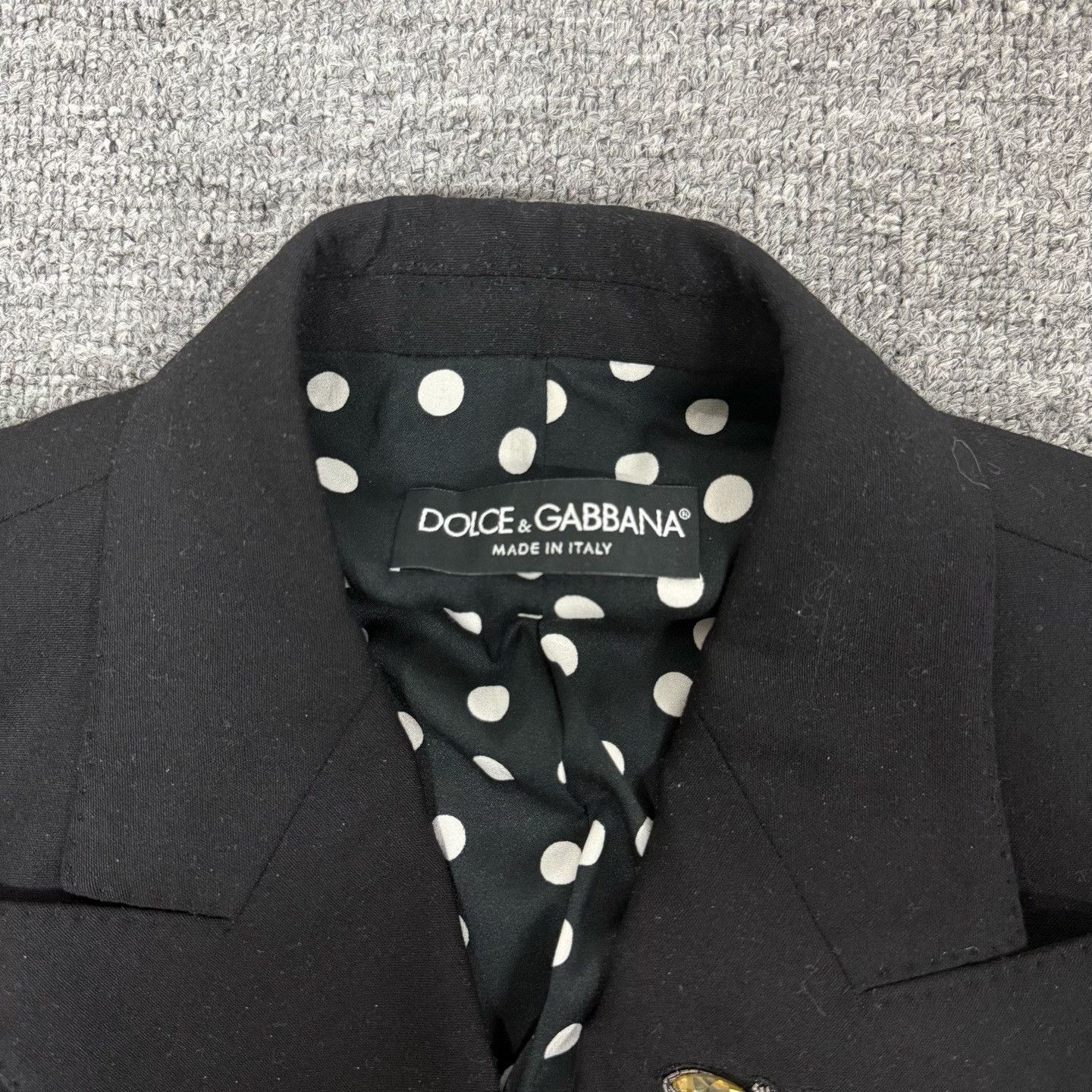 Dolce & Gabbana Dolce & Gabbana Bee Brooch Short Wool Blazer Size M / US 6-8 / IT 42-44 - 4 Thumbnail