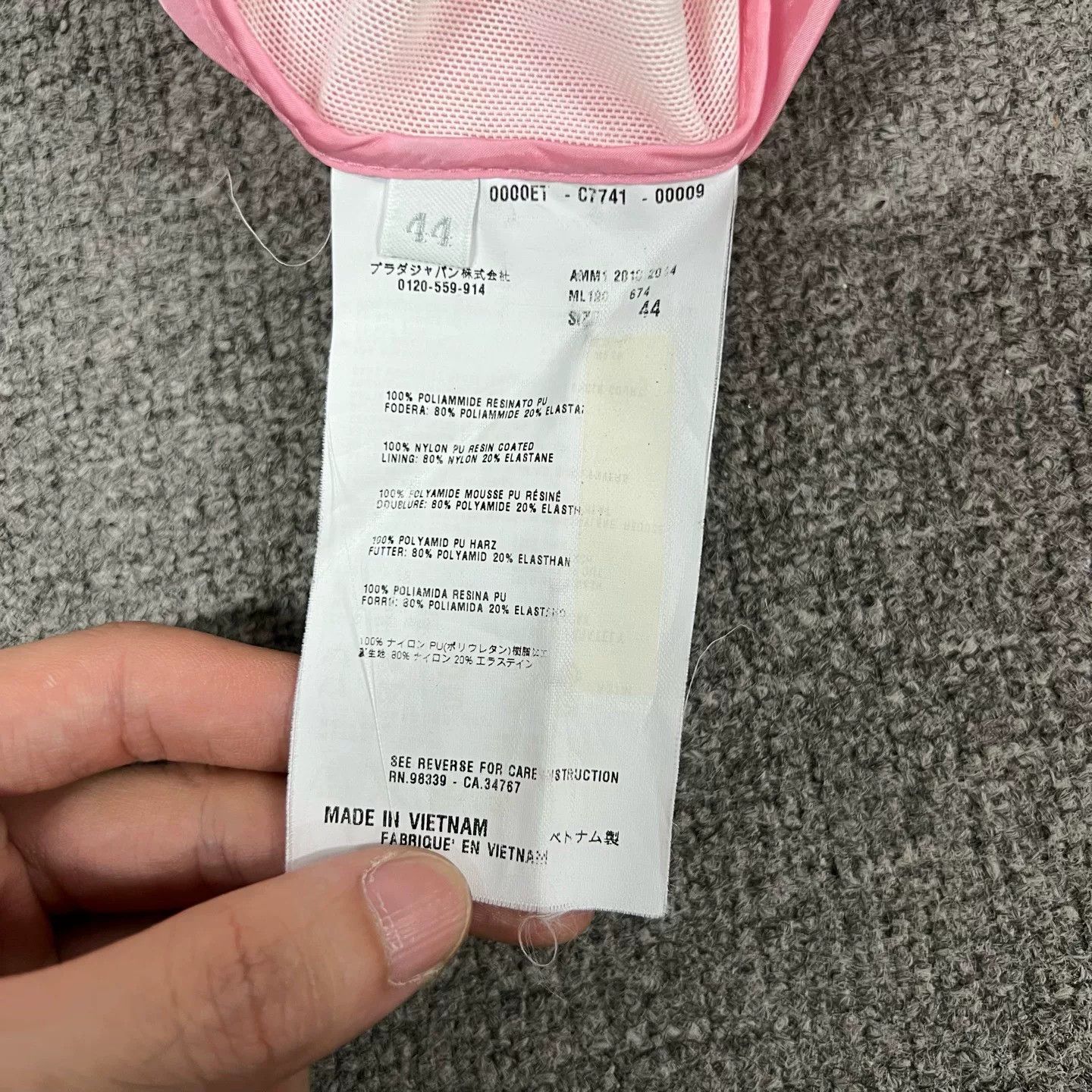 Miu Miu Miu Miu Pink Hooded Windbreaker with Logo Size S / US 4 / IT 40 - 6 Thumbnail