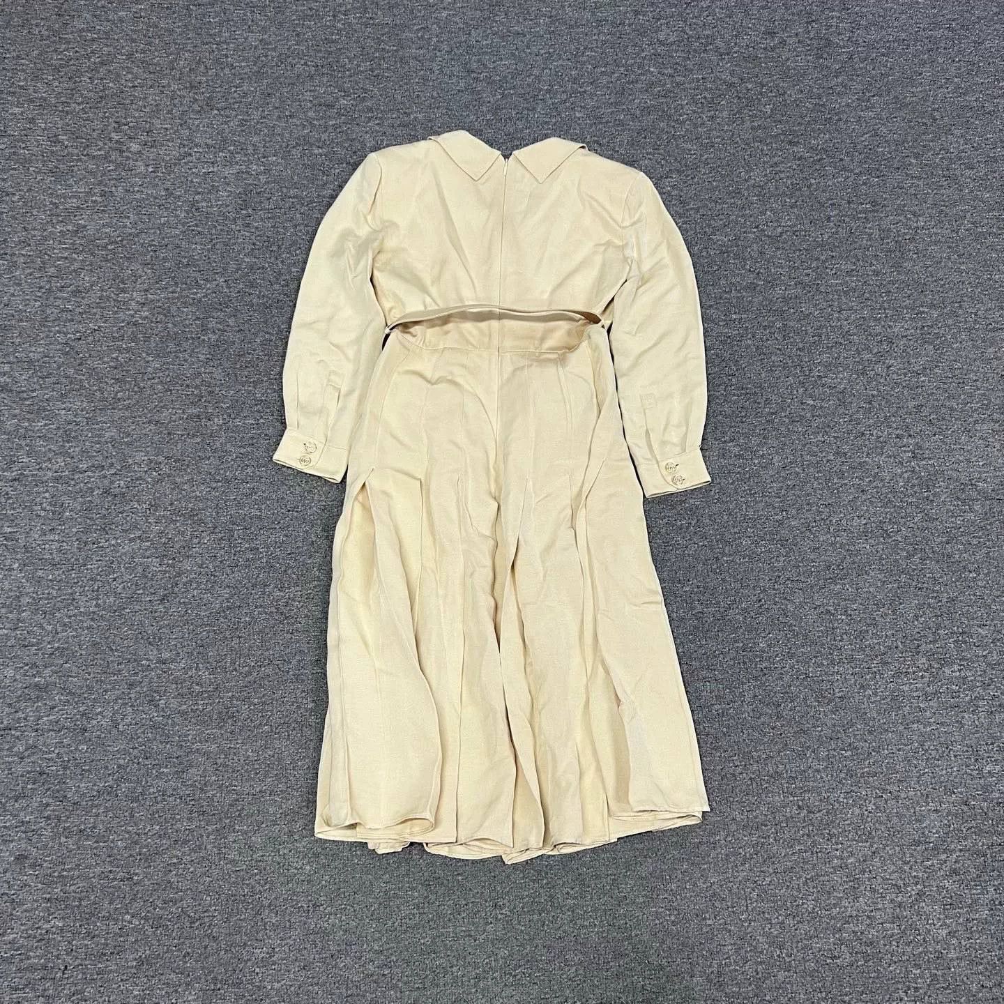 Gucci Gucci Silk Dress with Gold Buckle Belt Size S / US 4 / IT 40 - 7 Thumbnail