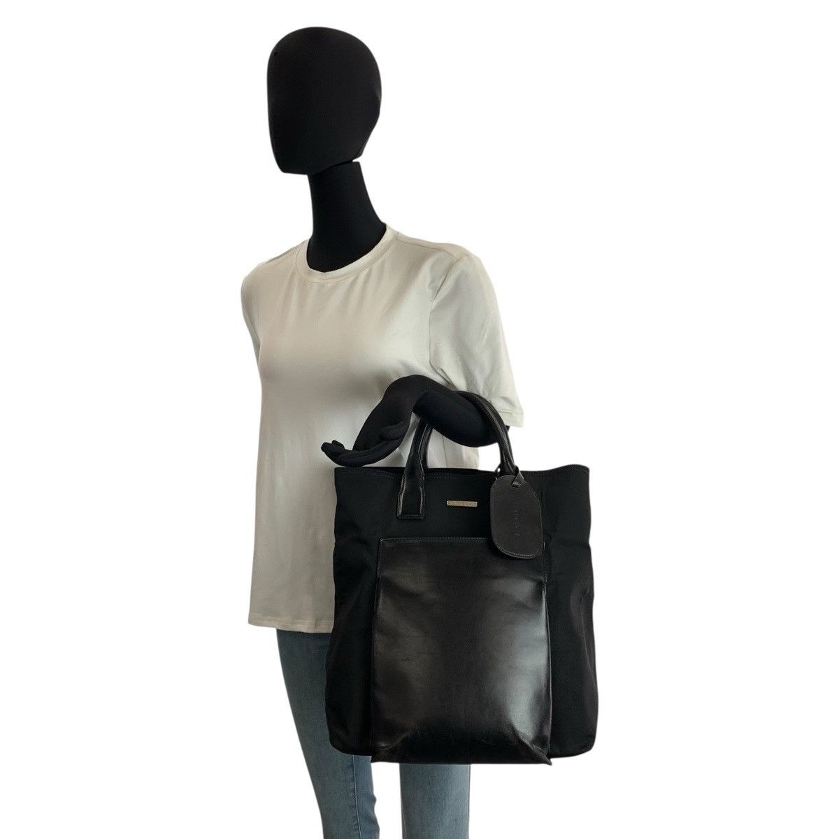 Gucci Gucci Gucci Nylon Leather Tote Bag Textile Tote Bag 0192020052806 DUTY FREE for USA Size ONE SIZE - 6 Thumbnail