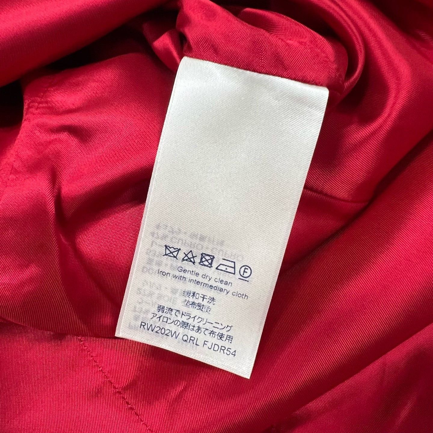 Louis Vuitton Louis Vuitton Red Silk Wool Dress Size XXS / US 00 / IT 34 - 7 Thumbnail