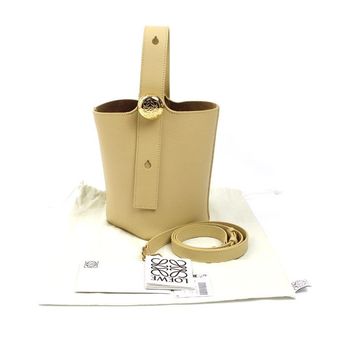 Loewe Loewe Loewe Pebble Bucket Mini 2way bag Leather Shoulder Bag AANBBBMX018752 DUTY FREE for USA Size ONE SIZE - 7 Thumbnail