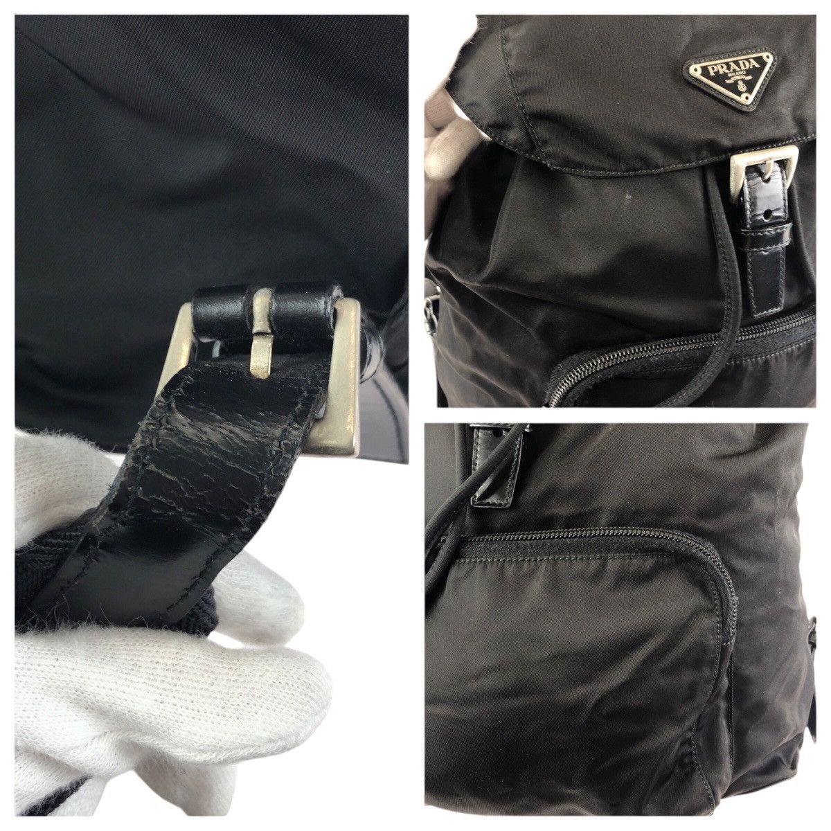 Prada Prada Prada Tessuto nylon leather backpack Textile Backpack DUTY FREE for USA Size ONE SIZE - 5 Thumbnail