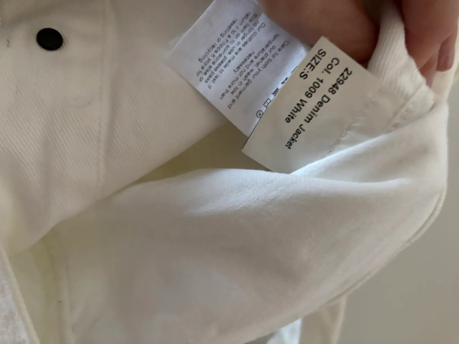 Filippa K Filippa K Vit jeansjacka Jacket Size S / US 4 / IT 40 - 3 Thumbnail