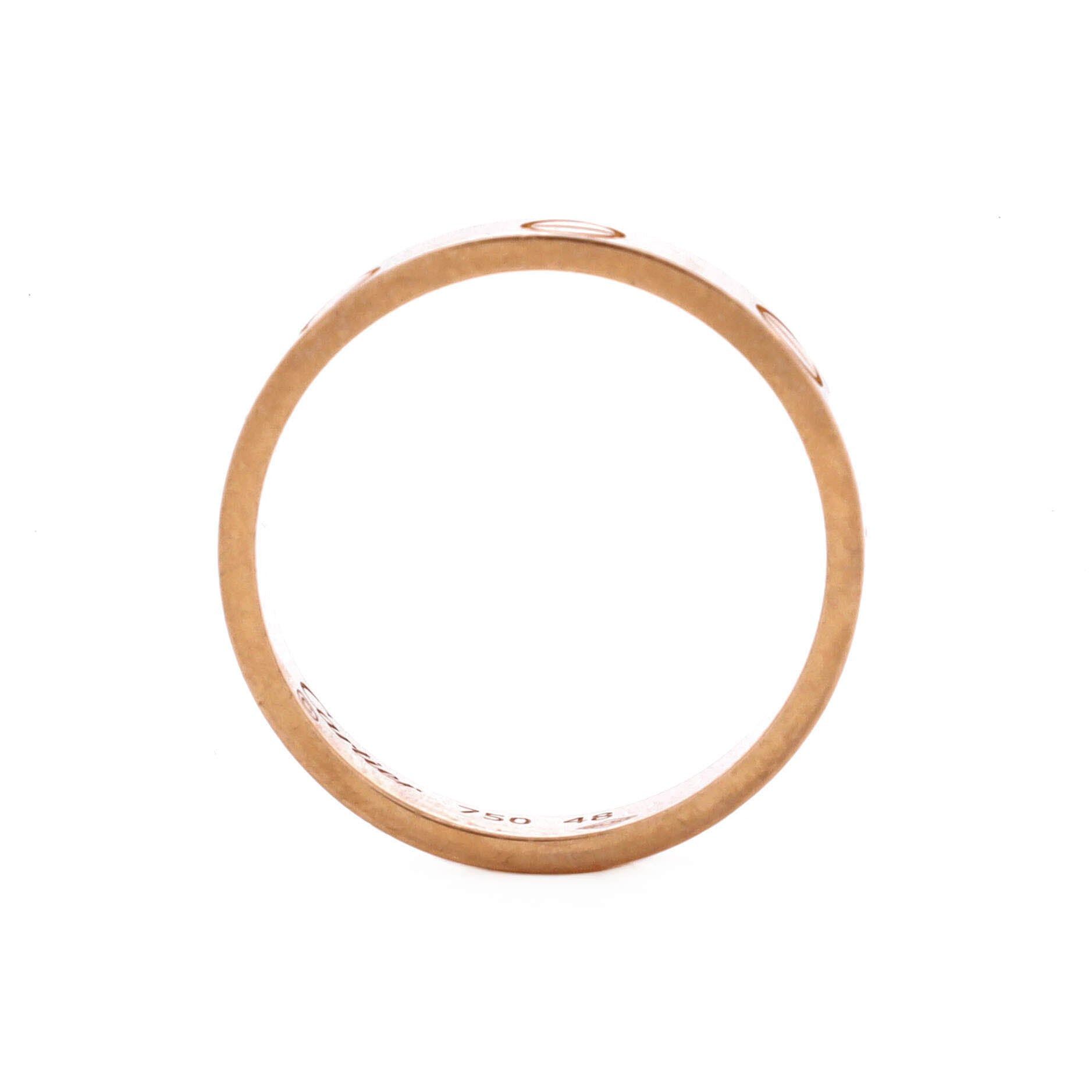 Cartier Love Wedding Band Ring Size ONE SIZE - 2 Thumbnail