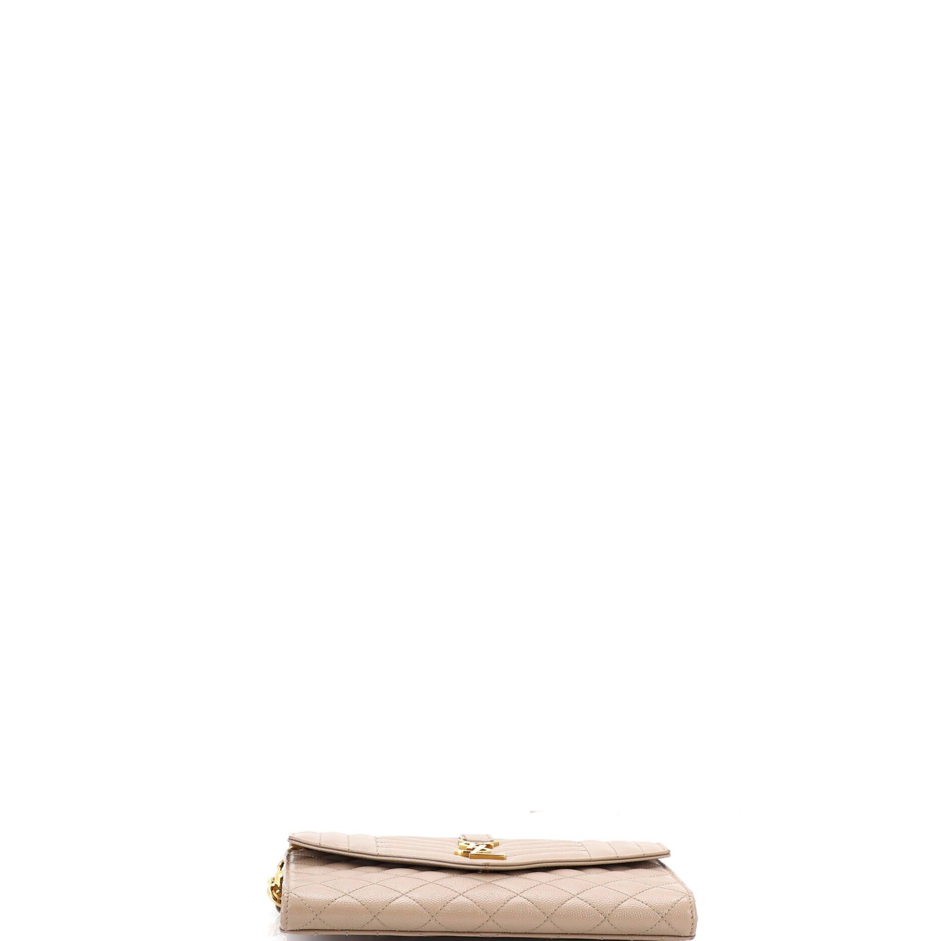 Saint Laurent Paris Classic Monogram Envelope Wristlet Clutch Size ONE SIZE - 4 Thumbnail