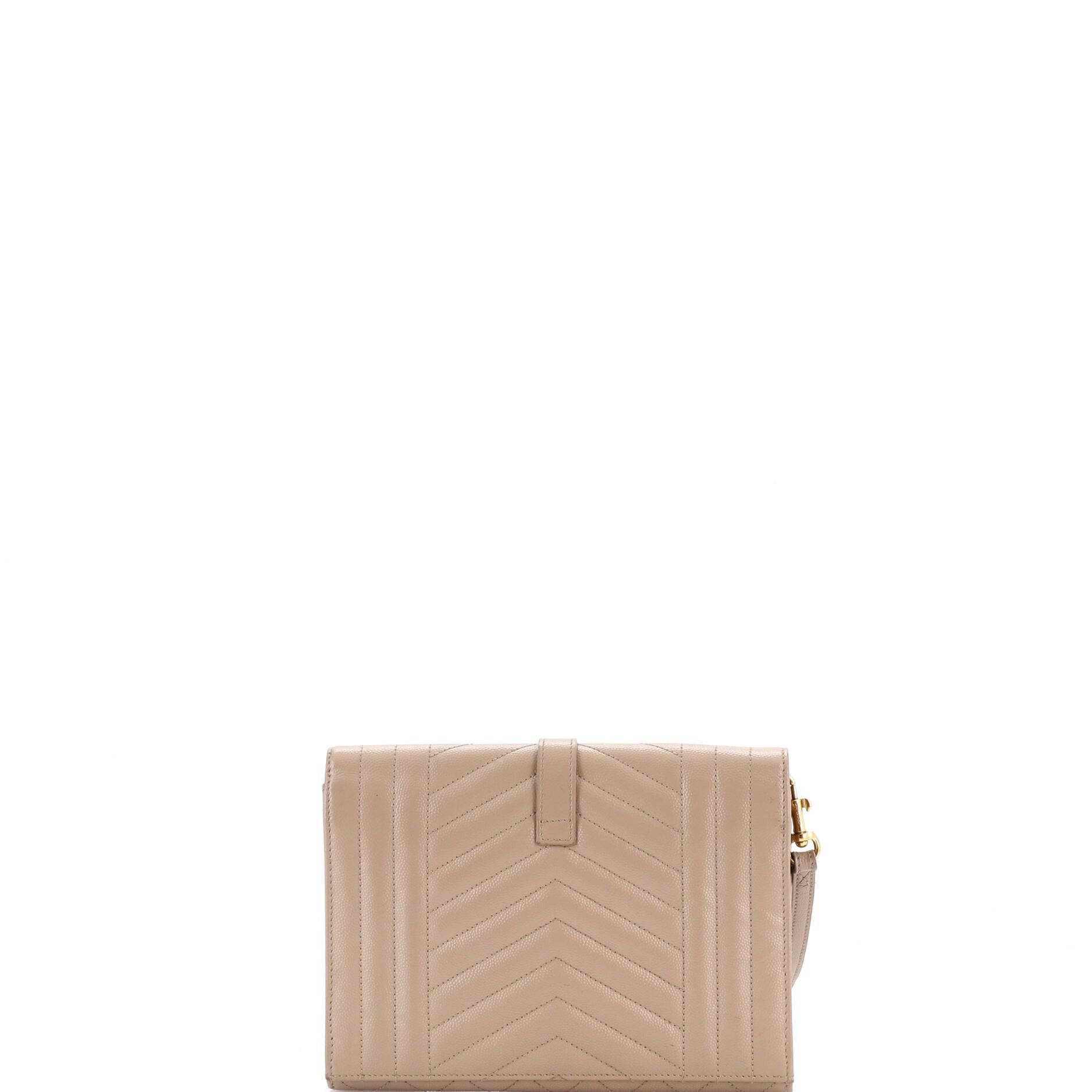 Saint Laurent Paris Classic Monogram Envelope Wristlet Clutch Size ONE SIZE - 3 Thumbnail