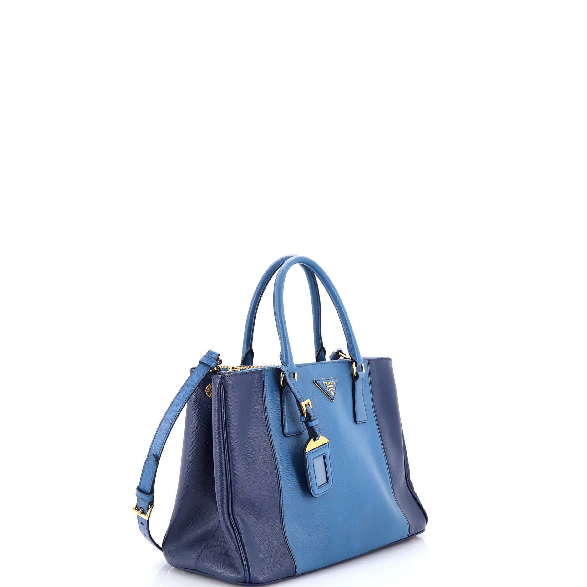 Prada Bicolor Double Zip Lux Tote Size ONE SIZE - 2 Thumbnail