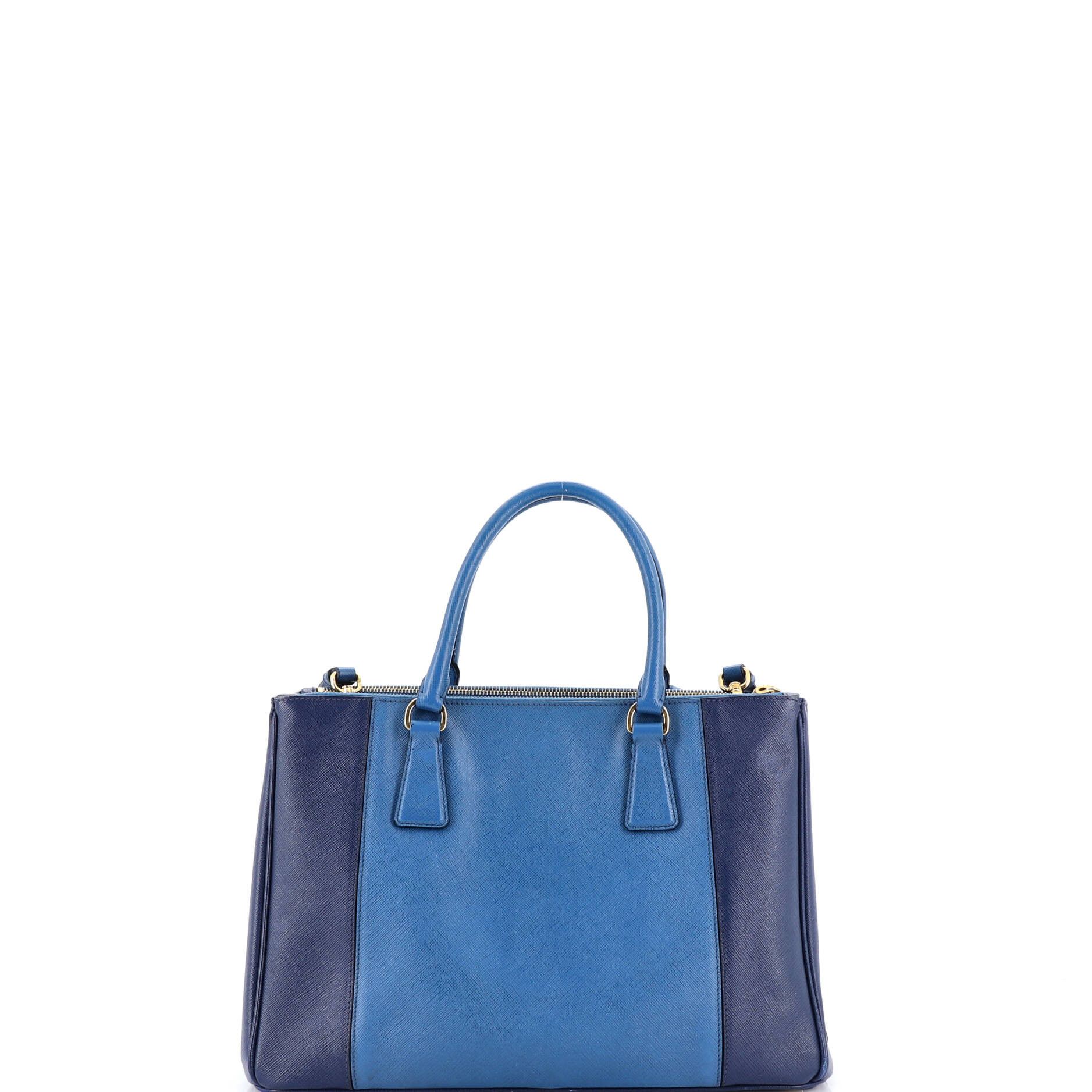 Prada Bicolor Double Zip Lux Tote Size ONE SIZE - 3 Thumbnail