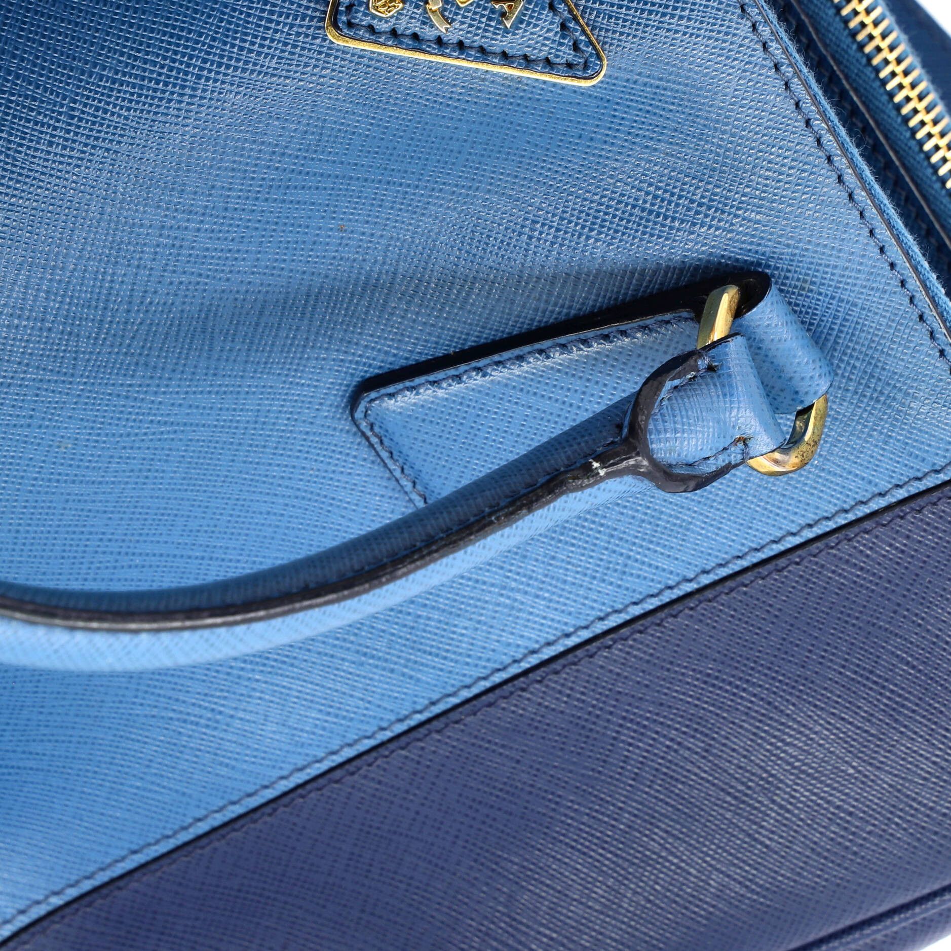 Prada Bicolor Double Zip Lux Tote Size ONE SIZE - 7 Thumbnail