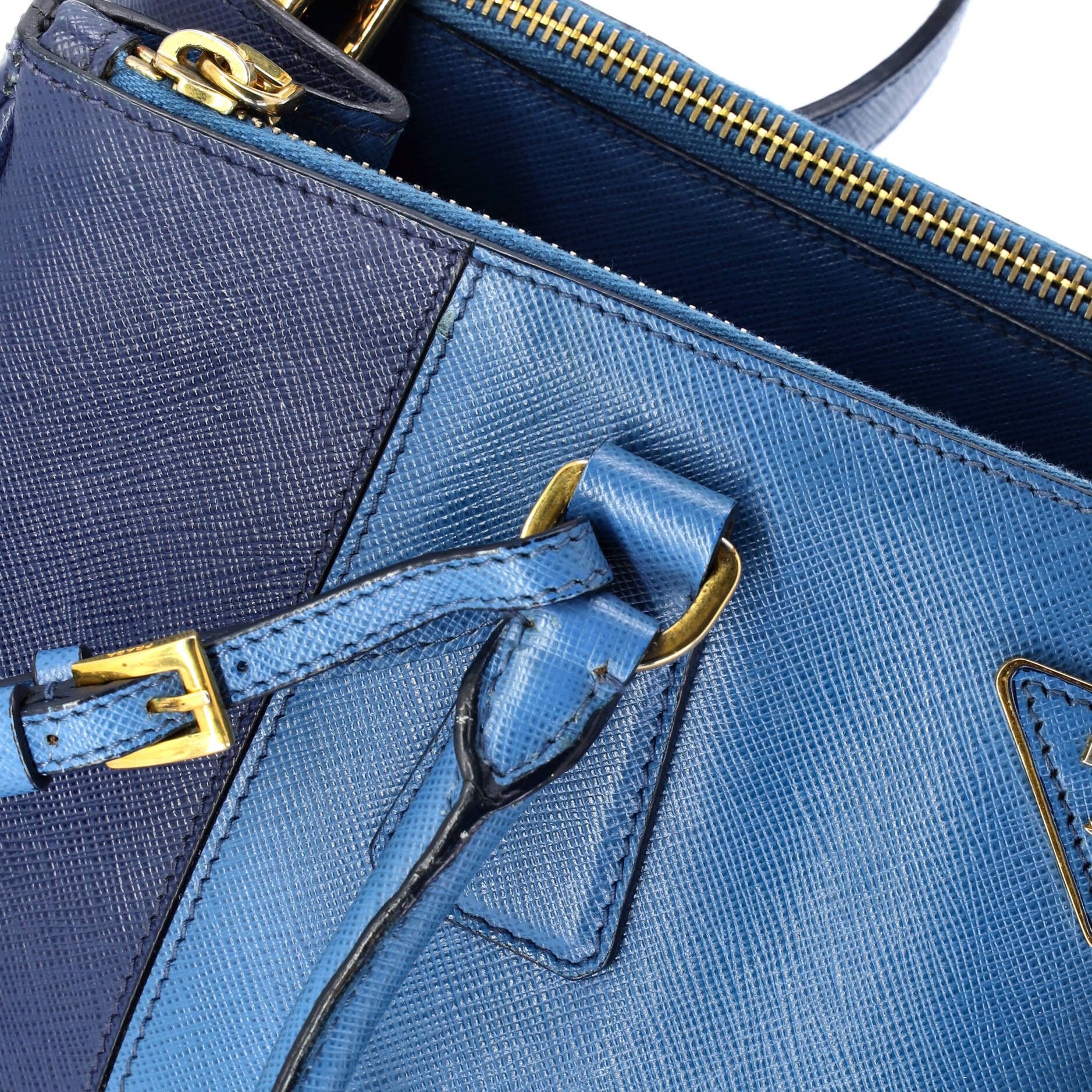 Prada Bicolor Double Zip Lux Tote Size ONE SIZE - 6 Thumbnail