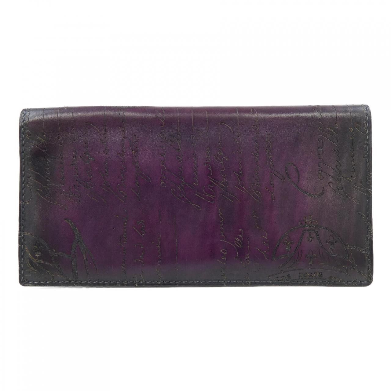 Berluti Berluti Berluti Espace Scritto Leather Long Wallet Leather Long Wallet DUTY FREE for USA Size ONE SIZE - 2 Thumbnail