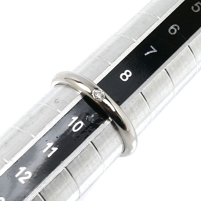 Cartier Cartier Cartier 1895 Wedding Pt950 Platinum Diamond Ring Size 9 Precious Metal Ring B4057749 DUTY FREE for USA Size ONE SIZE - 6 Thumbnail