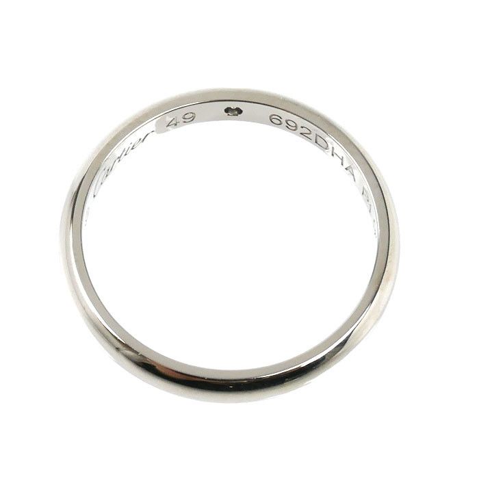 Cartier Cartier Cartier 1895 Wedding Pt950 Platinum Diamond Ring Size 9 Precious Metal Ring B4057749 DUTY FREE for USA Size ONE SIZE - 4 Thumbnail