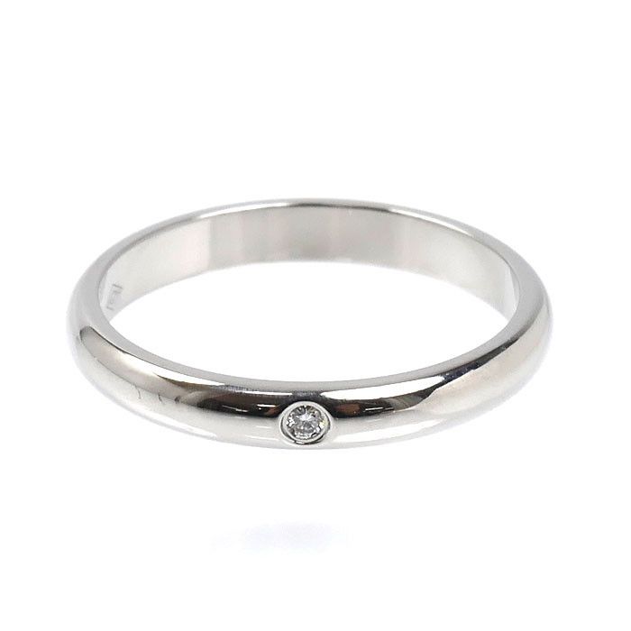Cartier Cartier Cartier 1895 Wedding Pt950 Platinum Diamond Ring Size 9 Precious Metal Ring B4057749 DUTY FREE for USA Size ONE SIZE - 3 Thumbnail