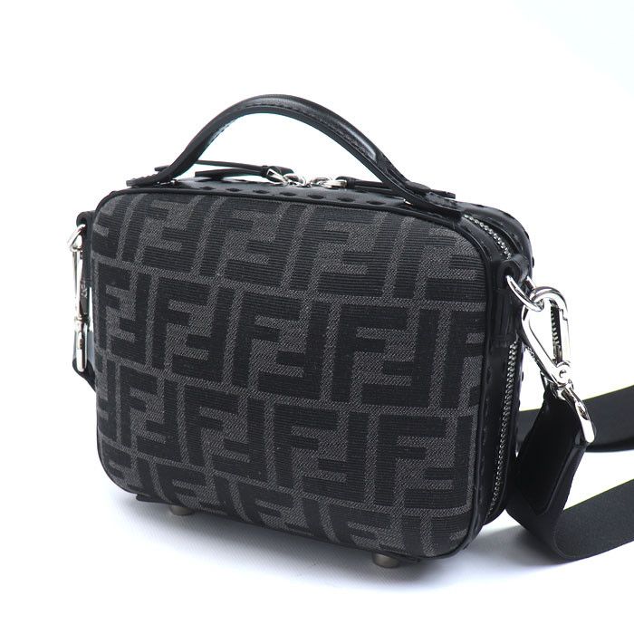 Fendi Fendi Fendi Mini Travel Zucca Canvas Leather Shoulder Bag Textile Shoulder Bag 7VA552 DUTY FREE for USA Size ONE SIZE - 2 Thumbnail