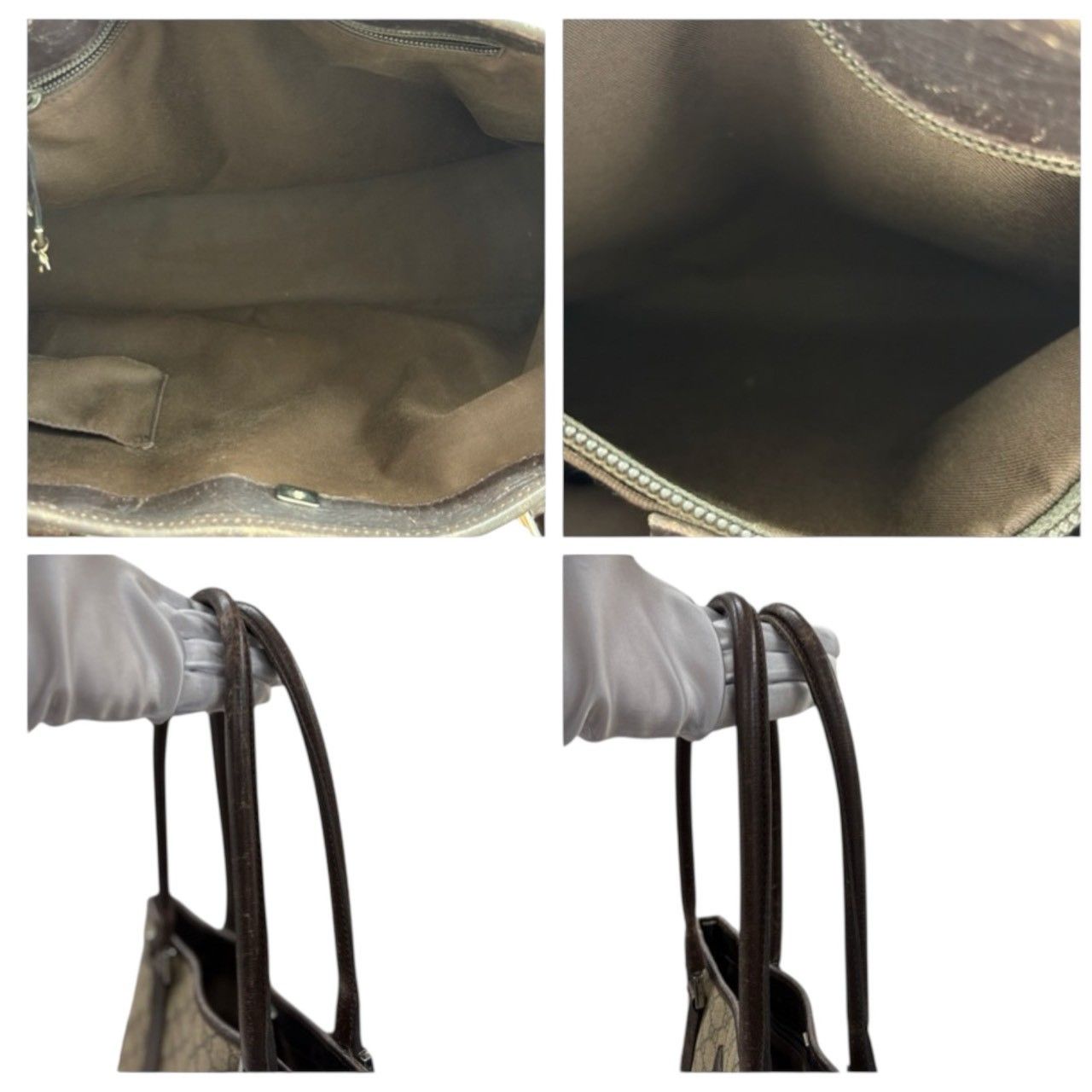 Gucci Gucci Gucci GG Supreme Canvas Leather Tote Bag Textile Tote Bag 114288 DUTY FREE for USA Size ONE SIZE - 8 Thumbnail