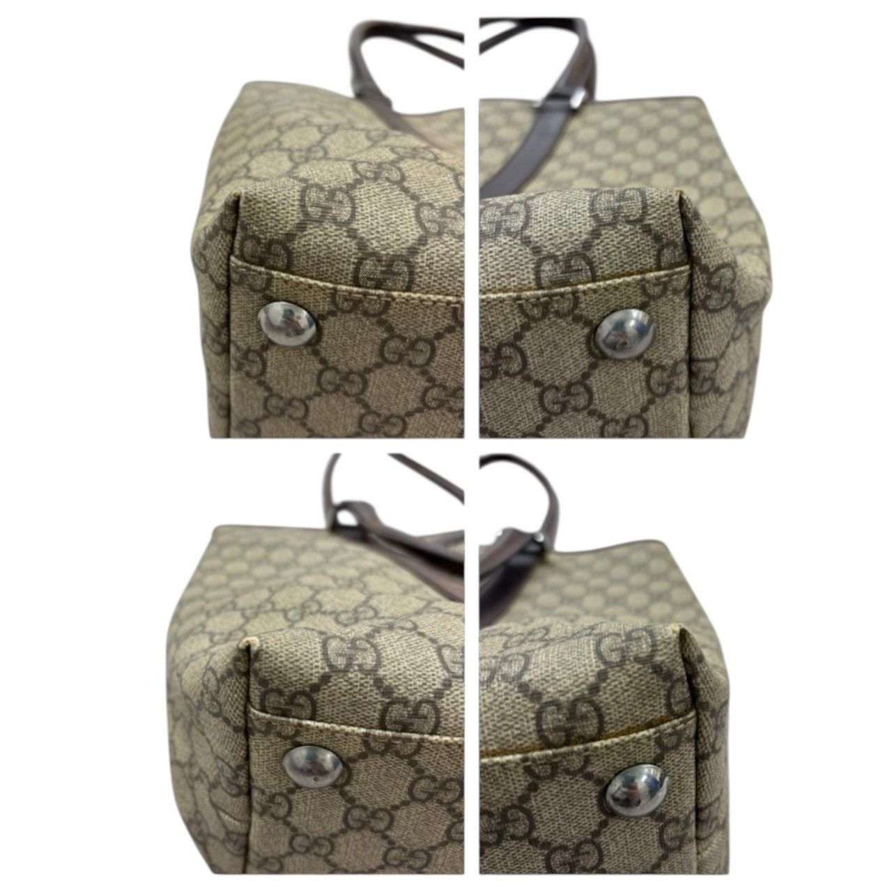 Gucci Gucci Gucci GG Supreme Canvas Leather Tote Bag Textile Tote Bag 114288 DUTY FREE for USA Size ONE SIZE - 5 Thumbnail