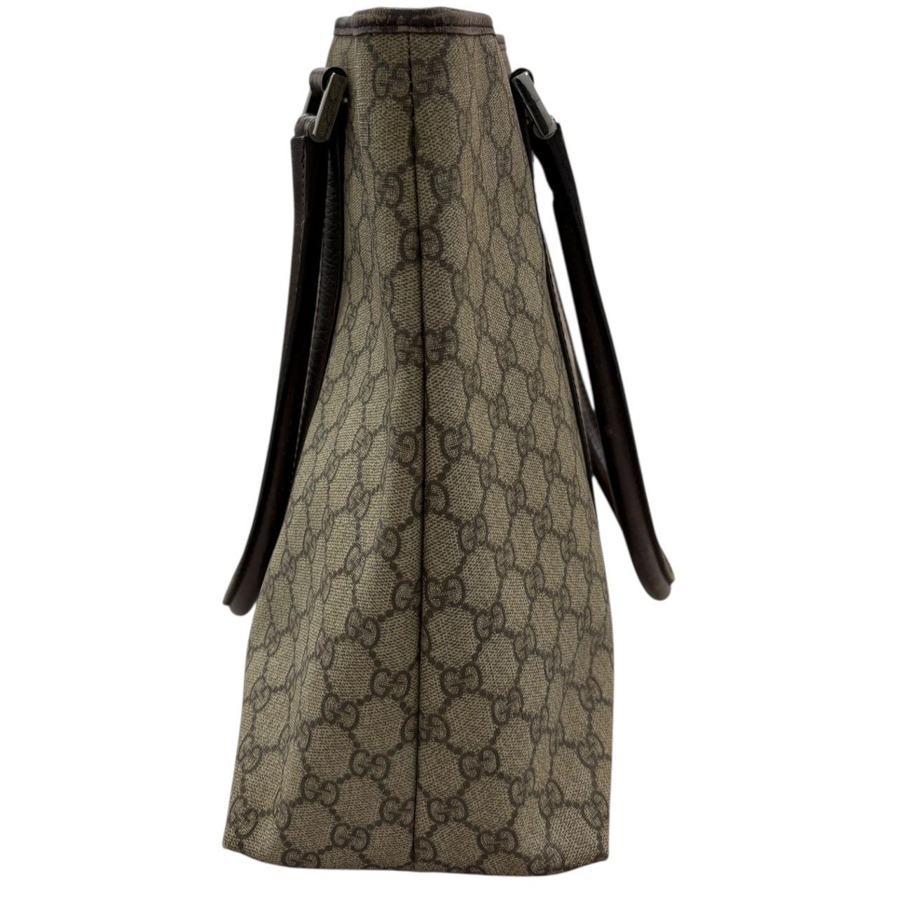 Gucci Gucci Gucci GG Supreme Canvas Leather Tote Bag Textile Tote Bag 114288 DUTY FREE for USA Size ONE SIZE - 4 Thumbnail