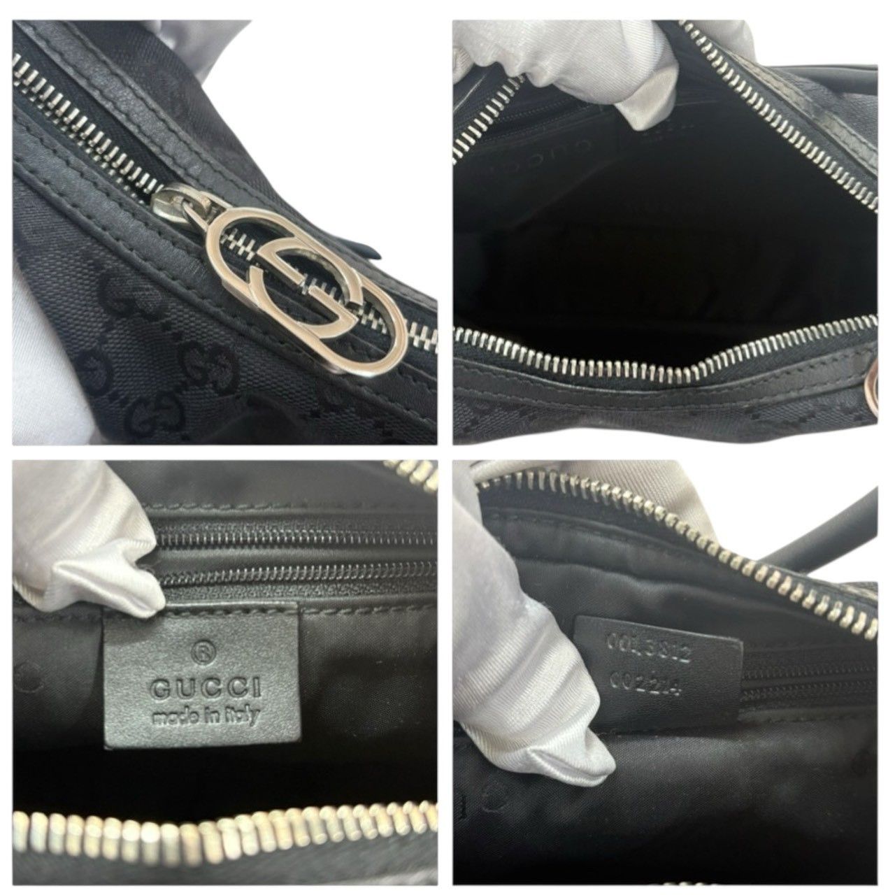 Gucci Gucci Gucci GG Canvas Leather 2way Bag Leather Shoulder Bag 001.3812 DUTY FREE for USA Size ONE SIZE - 8 Thumbnail