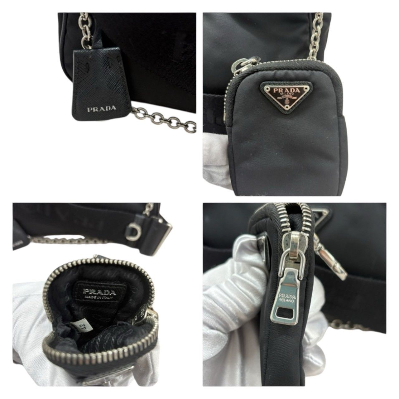 Prada Prada Prada Nylon Shoulder Bag Textile Shoulder Bag DUTY FREE for USA Size ONE SIZE - 9 Thumbnail