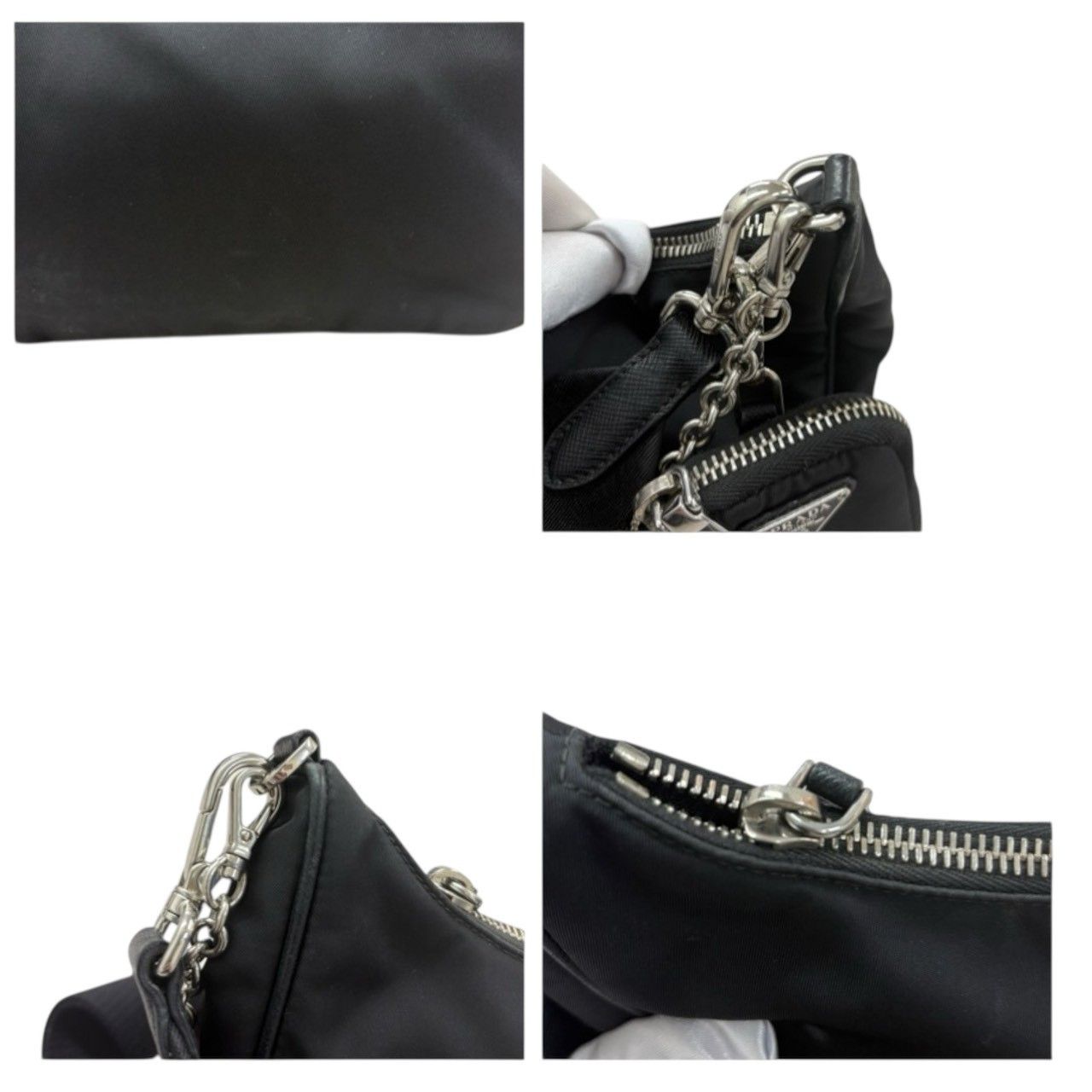 Prada Prada Prada Nylon Shoulder Bag Textile Shoulder Bag DUTY FREE for USA Size ONE SIZE - 7 Thumbnail
