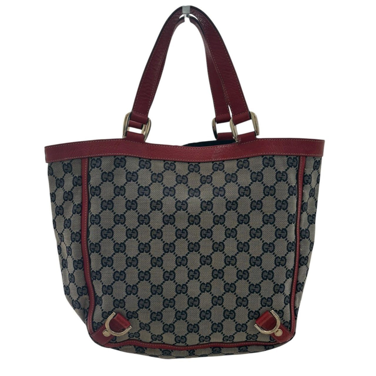 Gucci Gucci Gucci Abbey GG Canvas Leather Tote Bag Textile Tote Bag 130739 DUTY FREE for USA Size ONE SIZE - 2 Thumbnail
