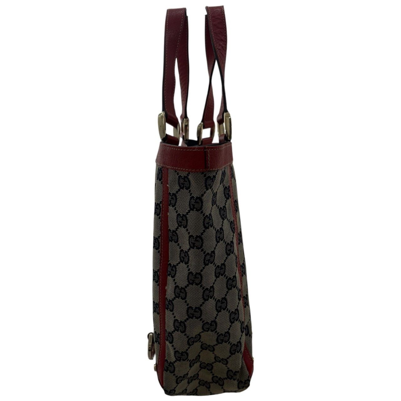 Gucci Gucci Gucci Abbey GG Canvas Leather Tote Bag Textile Tote Bag 130739 DUTY FREE for USA Size ONE SIZE - 3 Thumbnail